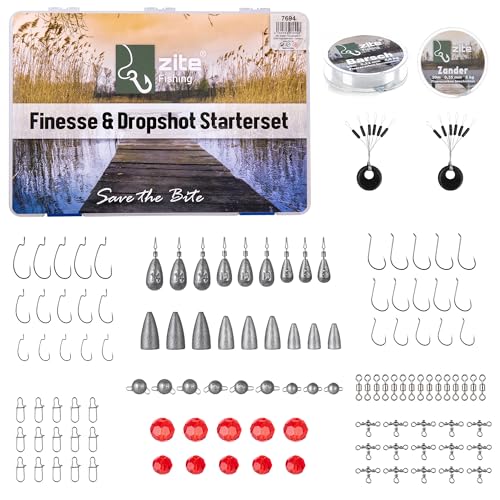Zite Fishing Finesse & Drop-Shot Angeln Starter-Set - 125... - Auto & Moto Amazon Allemagne à 19.98€