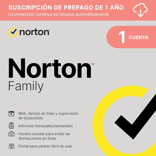 Norton 360 Family 2026 | Control para padres|1 año con... - Auto & Moto Amazon Espagne à 9.98€