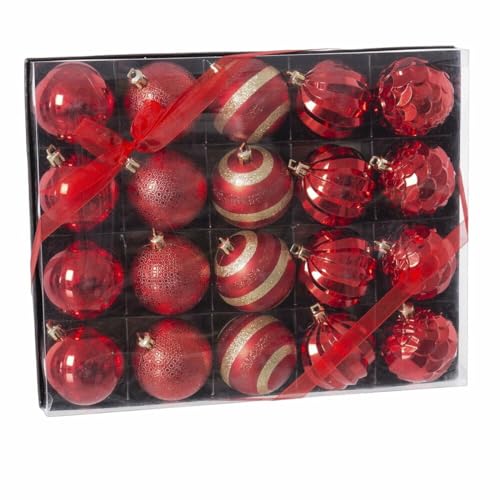 BigBuy Christmas Weihnachtskugeln rot Kunststoff 6 x 6 x 6... - Maison & Cuisine Amazon Allemagne à 6.13€