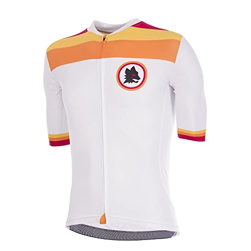 AS Roma Roma Maillot de Ciclismo, Blanco, XL para Hombre - Sports & Fitness en promo à 15.45€