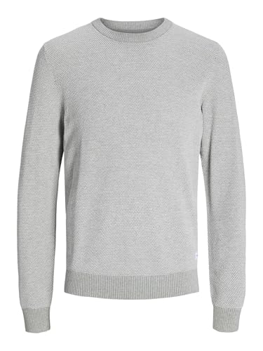 JACK & JONES Pull en Maille Pull en Maille Light Grey... - Maison & Cuisine Amazon France à 25.75€
