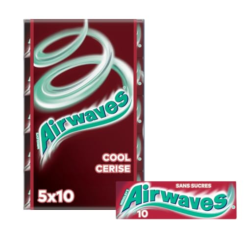 AIRWAVES - Chewing Gum Sans Sucre - Goût Cool Cerise - 5... - Épicerie en promo à 2.09€