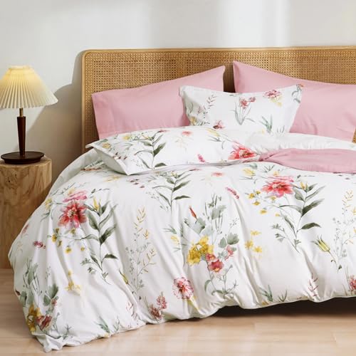 PHF Ultra Soft Floral Duvet Cover King Size, Printed... - Maison & Cuisine Amazon Royaume-Uni à 9.74€