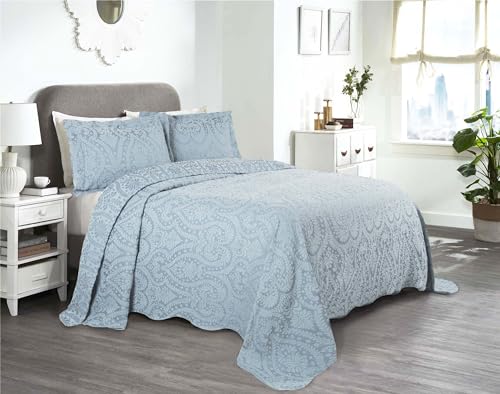 Superior Copriletto, Cotone Poliestere, Azzurro, Queen Size - Maison & Cuisine Amazon Italie à 57.28€