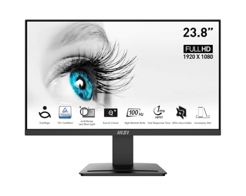 MSI PRO MP2412DE 23,8 pollici, FHD (1920 x 1080), 100 Hz... - High-Tech & Électronique Amazon Italie à 116.99€