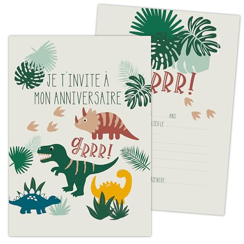 SCRAP COOKING Scrapcooking – 8 Dinosaur Invitation Cards –... - High-Tech & Électronique Amazon Royaume-Uni à 1.69€