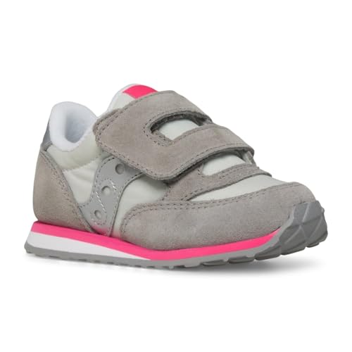 Saucony Originals Baby Jazz HL Basket, Grey/Silver/Pink, 27... - Bébé & Puériculture Amazon France à 26.15€