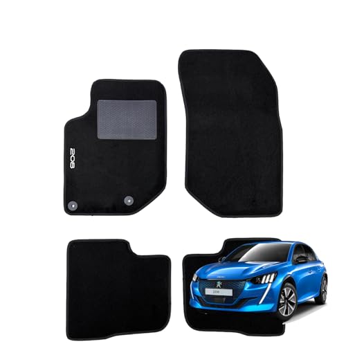 SERIE 4 TAPPETI - TAPPETINI IN MOQUETTE NERI PER 208 DAL... - Sports & Fitness Amazon Italie à 3.50€