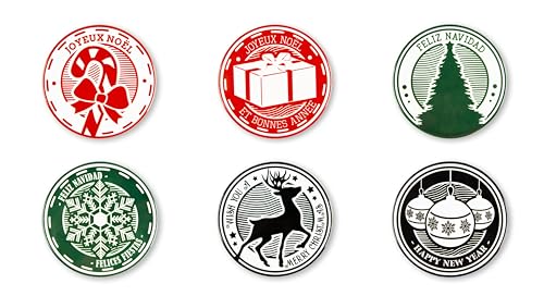 Excelsa Christmas Stamp - Juego de 6 Posavasos de cerámica... - Toys & Games Amazon Spain à 11.79€