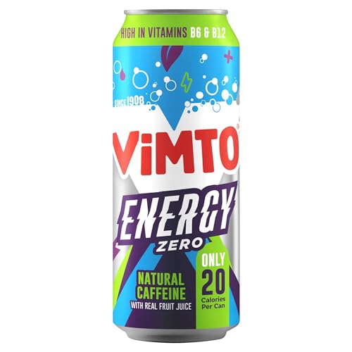 Vimto Energy Zero Natural Caffeine with Real Fruit Juice... - Épicerie Amazon Royaume-Uni à 1.95€
