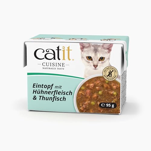 Stufato per gatti Catit Cuisine, Pollo e Tonno -95g - Maison & Cuisine Amazon Italie à 2.30€