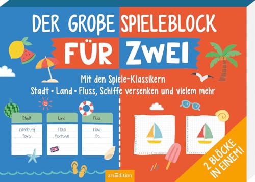 der Große Spieleblock für Zwei: mit den Spiele-Klassikern... - Jouets & Jeux Amazon Italie à 9.21€