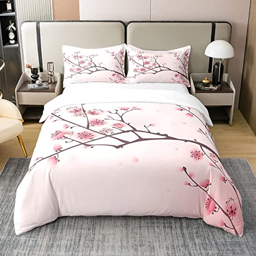 Homewish Housse de Couette 200x200 Fleurs de Cerisier... - Maison & Cuisine Amazon France à 39.44€