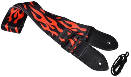 Chord | Fully Adjustable Flame Red Print Guitar Strap - Maison & Cuisine Amazon Royaume-Uni à 2.70€