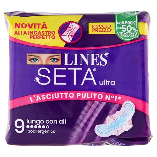 LINES SETA ULTRA ALI LUNGO VIOLA X9 3498 - Bébé & Puériculture Amazon Italie à 1.85€