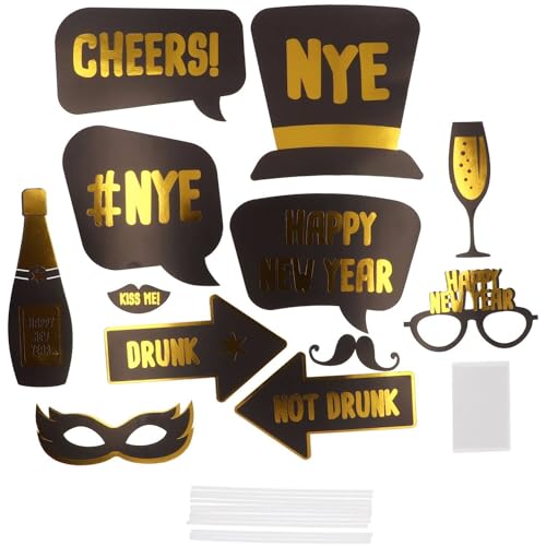 Folat 63762 Photobooth Zubehör - BlackGold HNY - 12 Stück... - Maison & Cuisine Amazon Allemagne à 3.05€