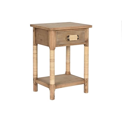 Home ESPRIT Comodino naturale marrone chiaro corda abete 44... - Amazon Italie à 82.69€