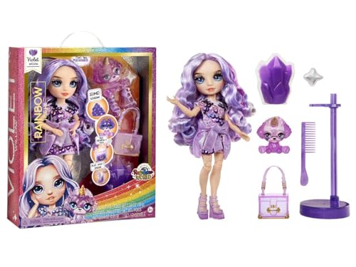 Rainbow High Modepuppe mit Schleim & Haustier - Violet... - Jouets & Jeux Amazon Allemagne à 23.99€