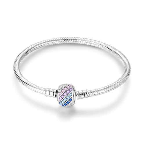 MULA Plata de Ley 925 Pulsera de Cadena de Serpiente con 8... - Bijoux & Montres Amazon Espagne à 5.98€