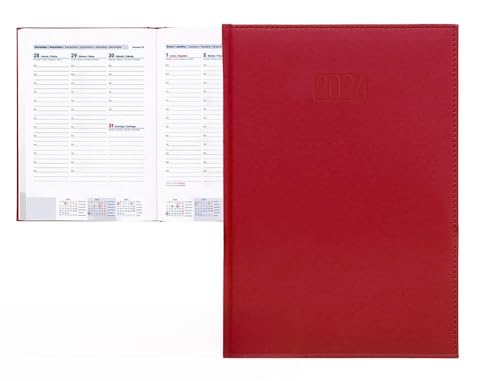 AGENDA ENCUADERNADA LIDERPAPEL CRETA 17X24 CM 2024 SEMANA... - Bricolage & Outils Amazon Espagne à 4.78€