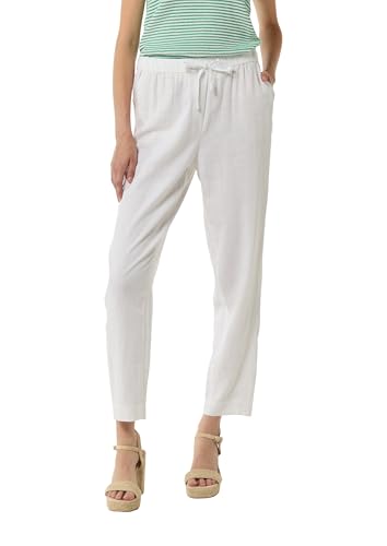 Comma Leinenhose Loose-Fit, Weiß 0100,34 - Jardin & Extérieur Amazon Allemagne à 19.09€