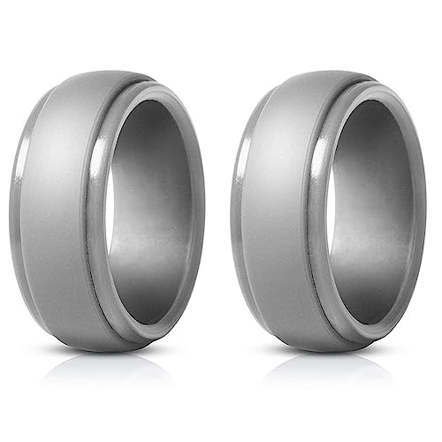 Jiklophg Beliebte Silikon Ringe Für Männer 8mm Silikon... - Sports & Fitness Amazon Allemagne à 1.78€