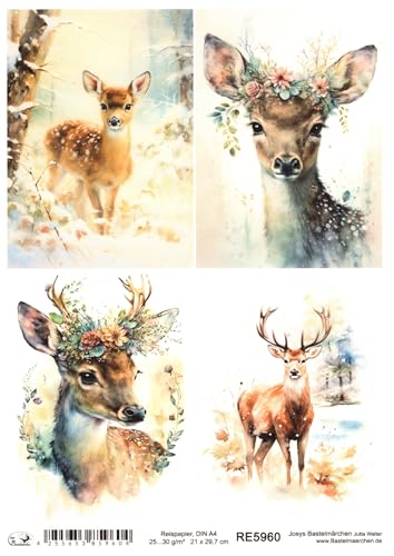 Josys Bastelmärchen Reispapier A4 Strohseide Weihnachten... - Loisirs Créatifs Amazon Allemagne à 1.99€