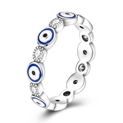 MULA S925 Anillos de Plata de Ley para Mujeres Luna... - Bijoux & Montres en promo à 5.98€
