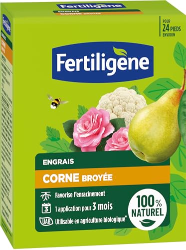 FERTILIGENE FCOR12 - Engrais Corne Broyée UAB 1,2 kg... - Jardin & Extérieur Amazon France à 5.58€