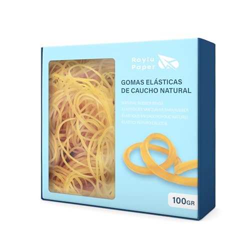 RAYLU PAPER - Gomas elásticas de caucho 100% natural... - Fournitures Bureau en promo à 2.60€