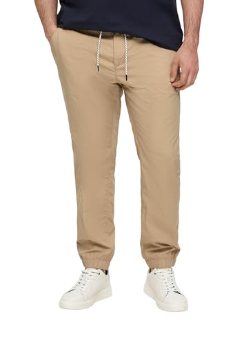 s.Oliver Baumwoll-Hose mit elastischem Bund und Print-Detail - Jardin & Extérieur en promo à 12.78€