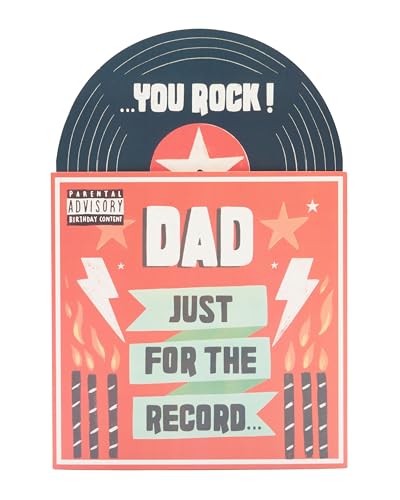 UK Greetings Geburtstagskarte für Papa – Pop-Up-Vinyl-Schall... - Amazon Allemagne à 6.62€