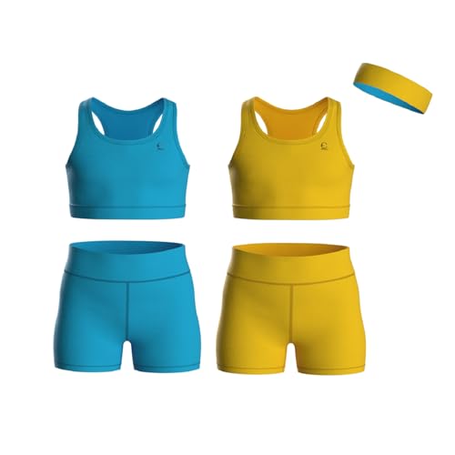 Essenclo Girls Clothing Athletic Sets Sleeveless Crop Tank... - Sports & Fitness Amazon France à 16.26€