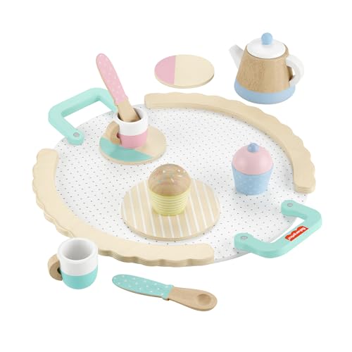 Fisher-Price Wood Pretend Play Toy Tea Set, 12-Piece Wooden... - Toys & Games Amazon UK à 12.33€