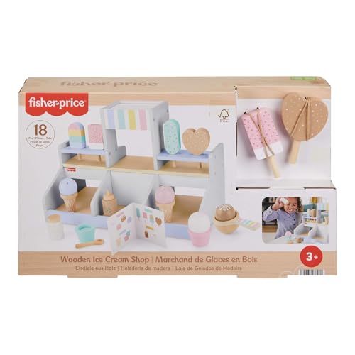 Fisher-Price Wood Pretend Play Toy Ice Cream Shop Set... - Jouets & Jeux Amazon Royaume-Uni à 15.08€