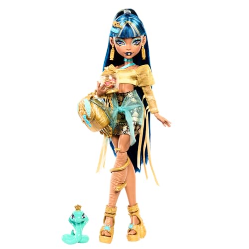 Monster High Poupée Cleo de Nile avec blouse dorée et jupe... - Jouets & Jeux Amazon France à 21.99€