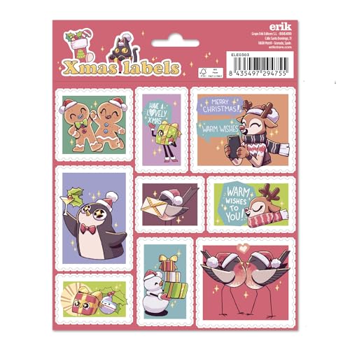Grupo Erik - Étiquettes Cadeaux de Noël, Étiquettes... - Auto & Moto Amazon France à 1.95€