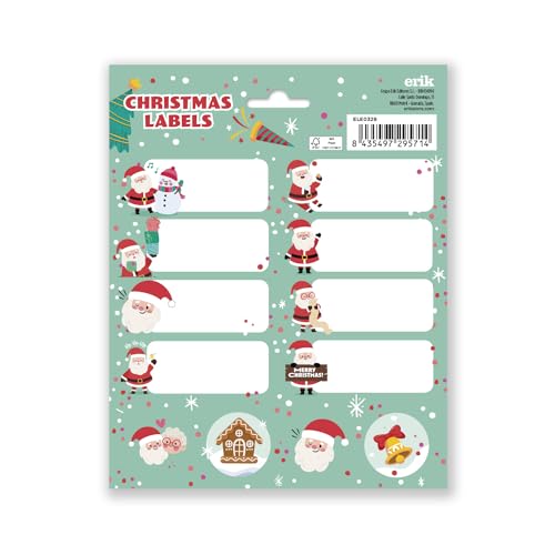 Grupo Erik - Étiquettes Cadeaux de Noël Père Noël |... - Auto & Moto Amazon France à 1.95€