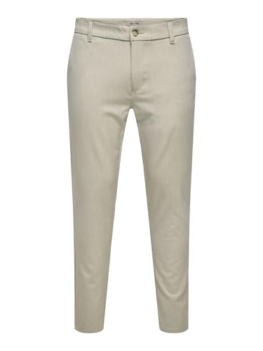 ONLY & SONS Pantalones de Tela para Hombre, Moonstruck, 31W... - Maison & Cuisine en promo à 26.81€