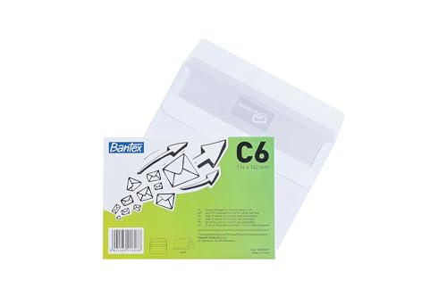 Bantex Buste autoadesive C6 (114 x 162 mm), confezione da... - Auto & Motorcycle Amazon Italy à 2.85€