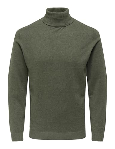 ONLY & SONS Onsloui Reg 12 Mel Roll Knit - Amazon Allemagne à 12.28€