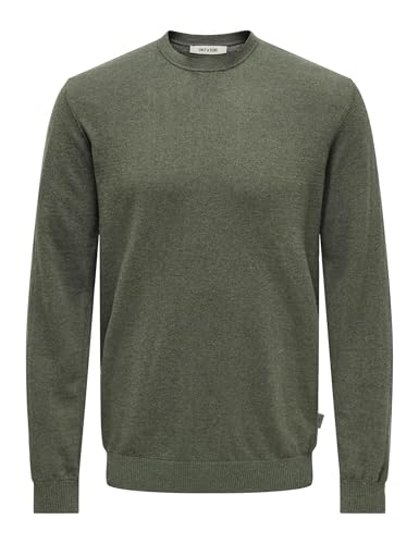 ONLY & SONS Onsloui Reg 12 Mel Crew Knit - Amazon Allemagne à 18.35€