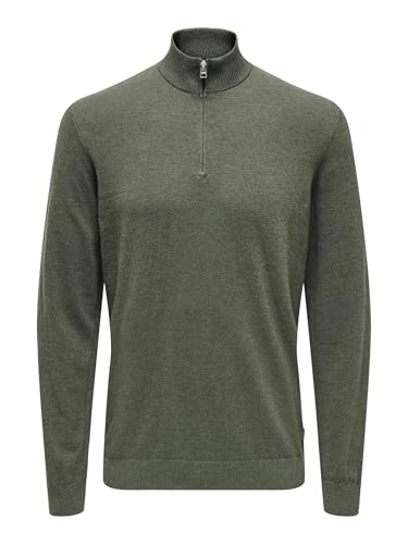 Only & Sons Pull en Maille ONSLOUI Pull-Overs Castor Gray... en promo à 16,60€ (-58%) sur Amazon FR