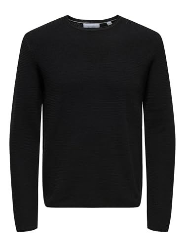 Only & Sons Pull en Maille ONSERIC Pull-Overs Black XXL... en promo à 20€ (-50%) sur Amazon FR