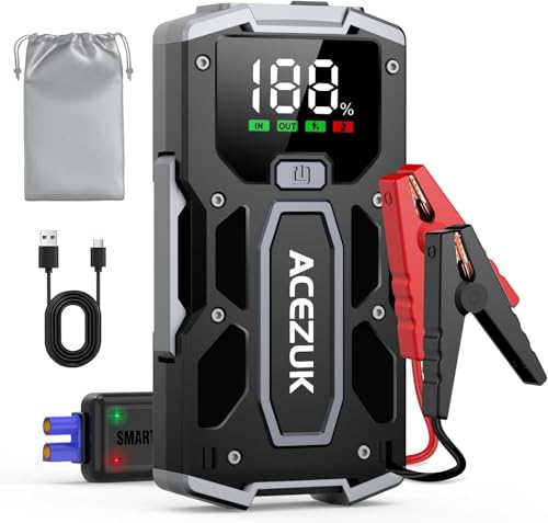 ACEZUK Booster Batterie Voiture 6000A, Démarreur de Voiture... - High-Tech & Électronique Amazon France à 43.99€