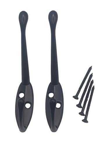 Aretro Hat & Coat Bath Robe Hooks Hanger 85mm Black Metal... - Maison & Cuisine Amazon Royaume-Uni à 1.99€