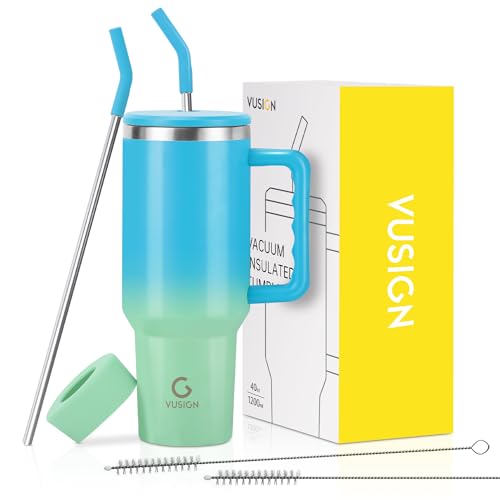 VUSIGN Gobelet de 1200 ml avec poignée et couvercle à... - Auto & Motorcycle Amazon France à 17.57€