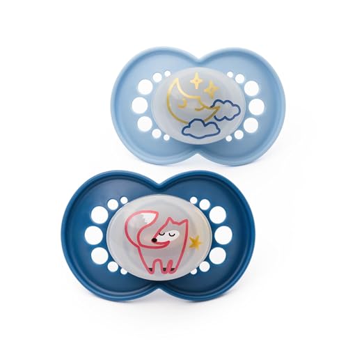 MAM Original Night Soothers | 6-18 Months | 2 Pack | Glow... - Bébé & Puériculture Amazon Royaume-Uni à 7.60€