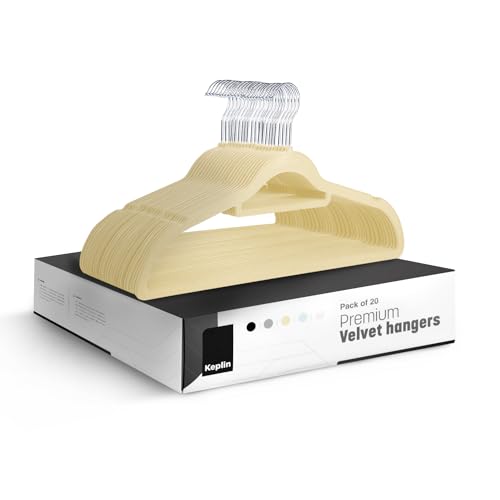 KEPLIN – Samt-Kleiderbügel, 20er-Pack–rutschfeste... - Maison & Cuisine Amazon Allemagne à 9.99€