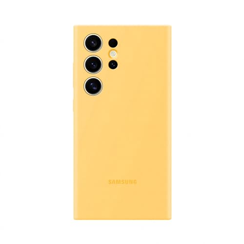 Coque en silicone pour Samsung Galaxy S24 Ultra Jaune - High-Tech & Électronique Amazon France à 17.15€